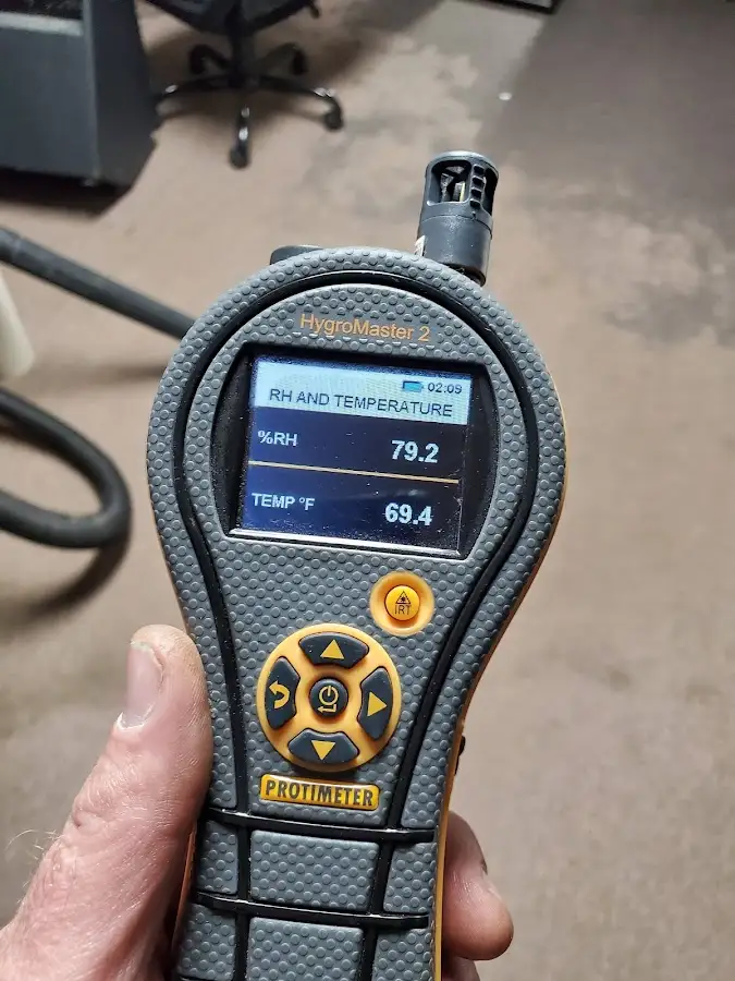 Moisture meter humidity assessment for Fire & Smoke Damage Restoration in Satsuma